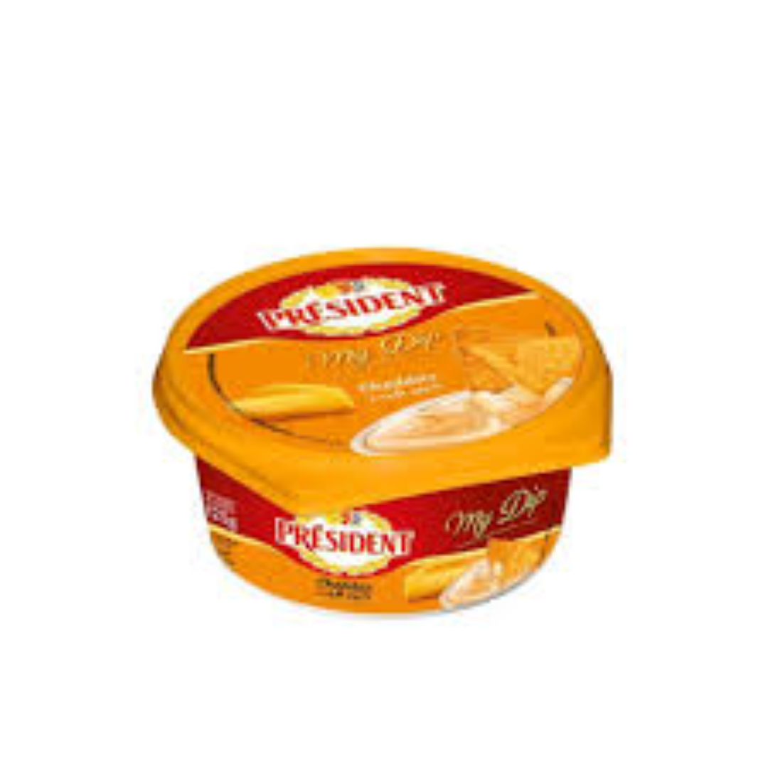 PRESIDENT MY CHEESE SPREADABLE CHEDDAR 125